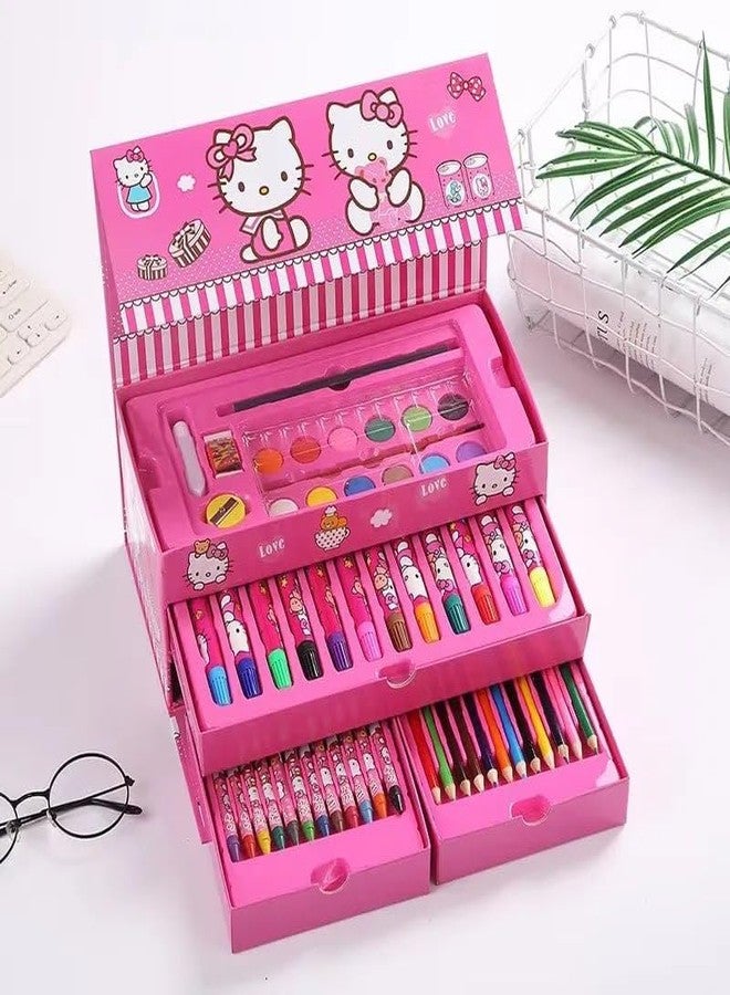 REIL RAID 54 Pcs Art Set, Art Box,Art Kit, Kids Painting Set for Kids, Box with Colour Pencil, Crayons, Water Colour, Sketch Pens (Print May Very), Multicolor - Image 4